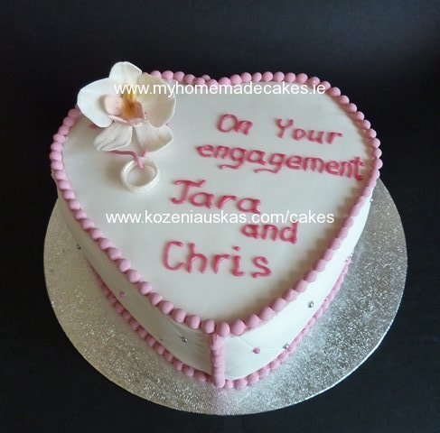 engagement cake