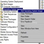 Right Click on Operating system Images and select Add Operating System Image