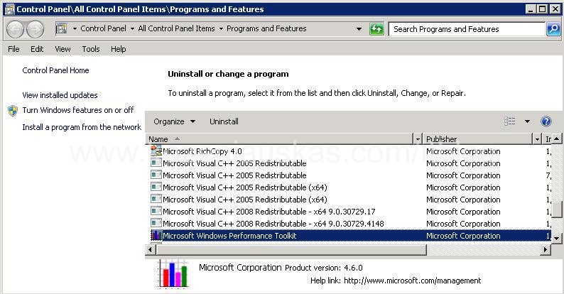 Win 7 Programs And Features Registry