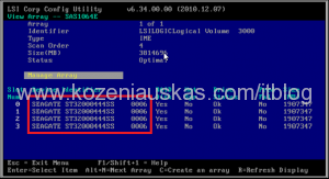 HDD model and firmware